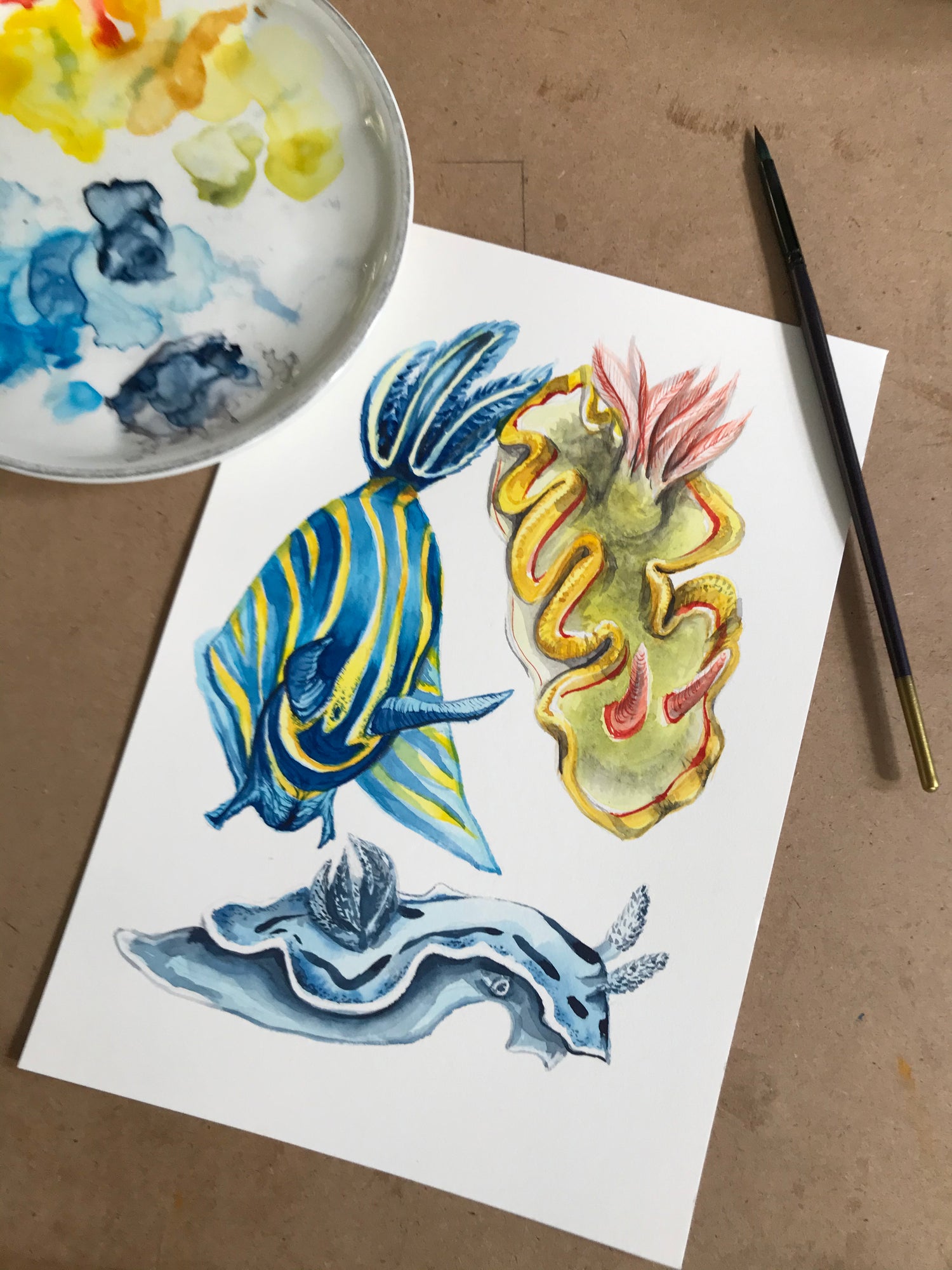 Watercolor Sea Creatures Series