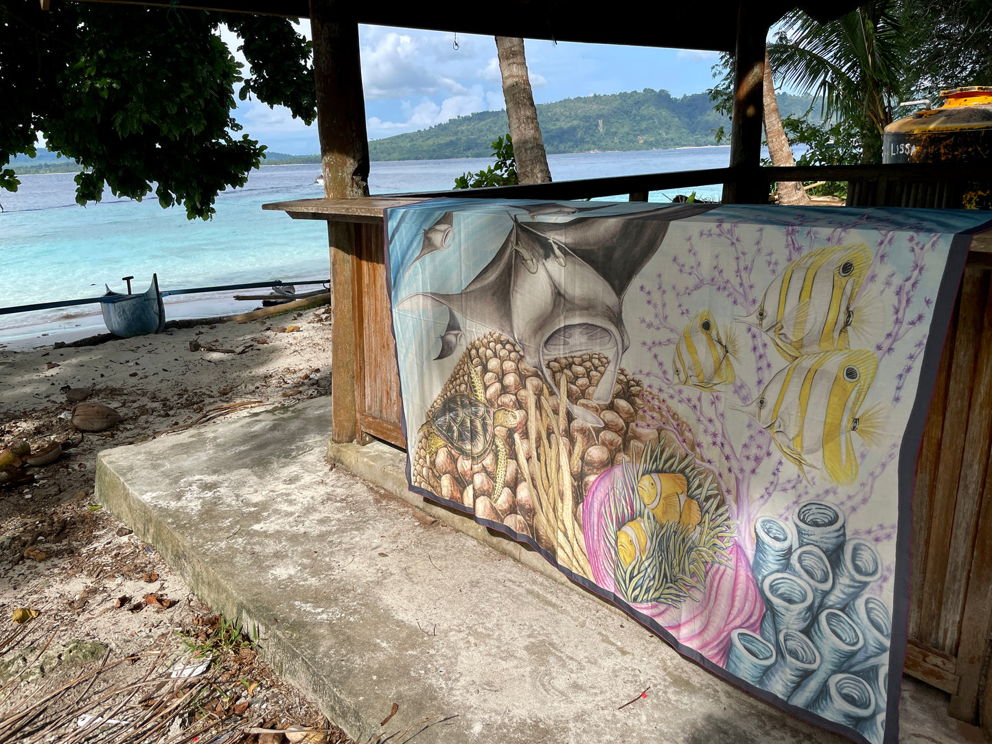 Sarong "Mar, Doce Lar"