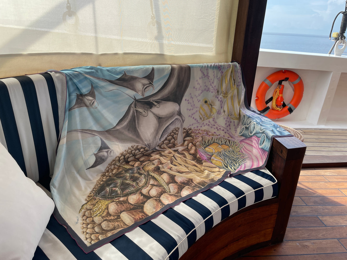 Sarong "Mar, Doce Lar"