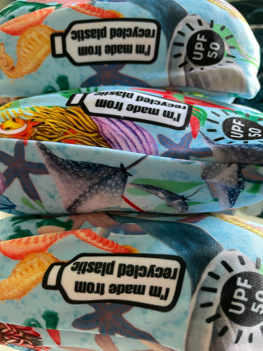 ♻️ RECYCLED 🌊 Scuba Socks SHORT Sea Connection Art